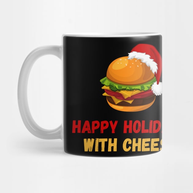 Happy Holidays With Cheese Christmas Cheese-Burger by deafcrafts